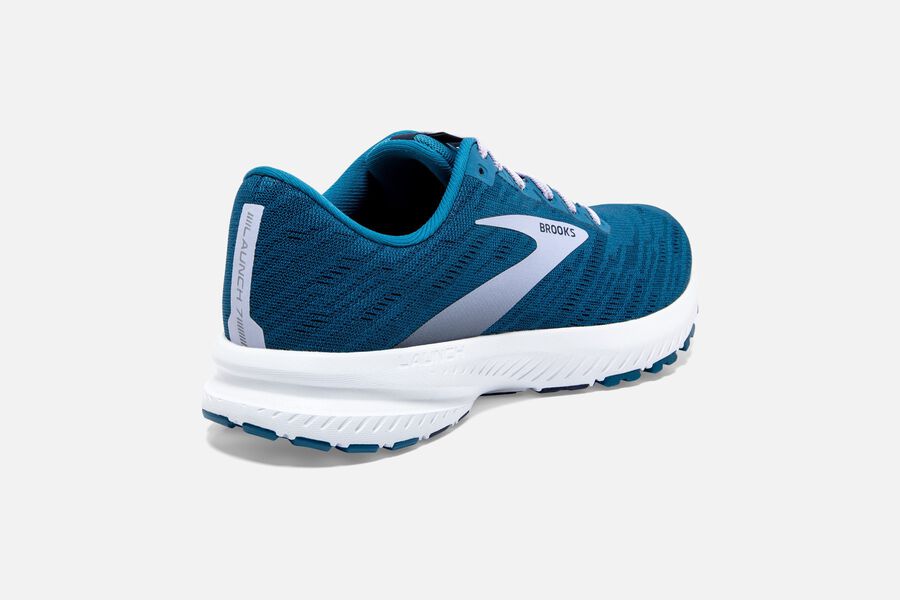 Brooks Launch 7 Road Running Shoes Womens - Blue/Silver - HAQMU-9850